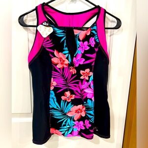 Zeroexposur Taniki sun smart swim yoga running paddle bike zipper front top lg